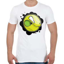 PRINTFASHION Angryball - Férfi póló - Fehér férfi póló