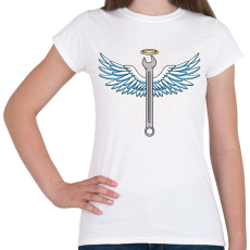PRINTFASHION Angyali szerelő - Női póló - Fehér