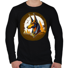 PRINTFASHION anibus - Férfi hosszú ujjú póló - Fekete férfi póló