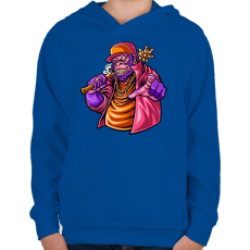 PRINTFASHION ANIMAL - Gyerek kapucnis pulóver - Királykék