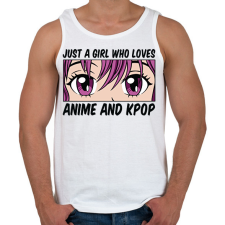 PRINTFASHION Anime és kpop - Férfi atléta - Fehér atléta, trikó
