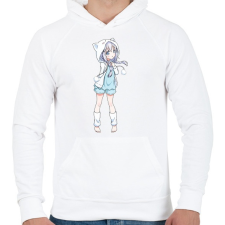 PRINTFASHION anime - Férfi kapucnis pulóver - Fehér férfi pulóver, kardigán