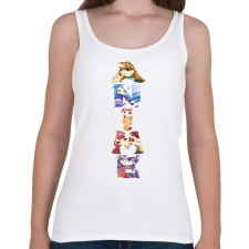 PRINTFASHION Anime - Női atléta - Fehér női trikó