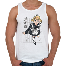 PRINTFASHION Animés csaj - Férfi atléta - Fehér