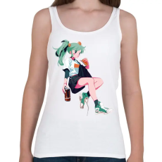 PRINTFASHION Animés csaj - Női atléta - Fehér