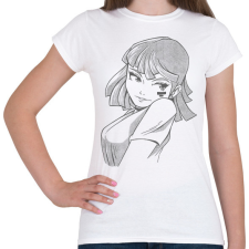 PRINTFASHION Animés csaj - Női póló - Fehér női póló