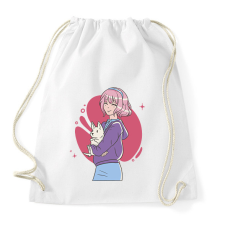 PRINTFASHION Animés csaj - Sportzsák, Tornazsák - Fehér tornazsák