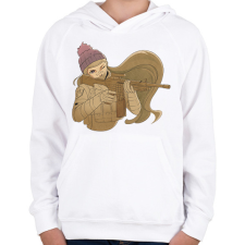 PRINTFASHION Animés katona - Gyerek kapucnis pulóver - Fehér gyerek pulóver, kardigán