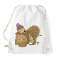 PRINTFASHION Animés katona - Sportzsák, Tornazsák - Fehér tornazsák