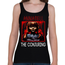 PRINTFASHION ANNABELLE - Női atléta - Fekete női trikó