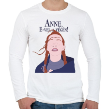 PRINTFASHION Anne, E-vel a végén! - Férfi hosszú ujjú póló - Fehér férfi póló