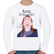 PRINTFASHION Anne, E-vel a végén! - Férfi pulóver - Fehér