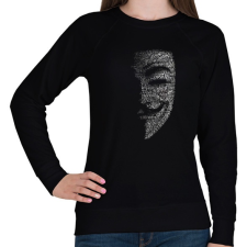 PRINTFASHION Anonymus (Fekete) - Női pulóver - Fekete női pulóver, kardigán