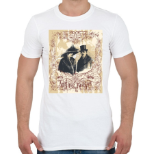 PRINTFASHION Antik divat - Férfi póló - Fehér férfi póló