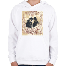 PRINTFASHION Antik divat - Gyerek kapucnis pulóver - Fehér