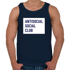 PRINTFASHION ANTISOCIAL - Férfi atléta - Sötétkék atléta, trikó