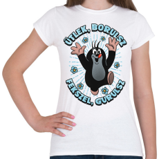 PRINTFASHION Antiszociális Kisvakond - Női póló - Fehér