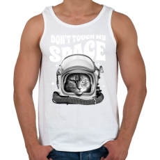 PRINTFASHION Antiszociális macska - Férfi atléta - Fehér