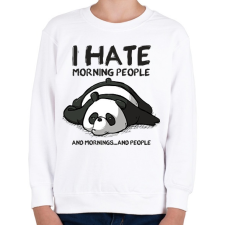 PRINTFASHION Antiszociális panda - Gyerek pulóver - Fehér gyerek póló