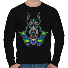 PRINTFASHION anubis - Férfi pulóver - Fekete férfi pulóver, kardigán