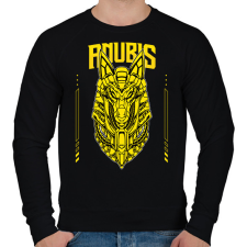 PRINTFASHION Anubis - Férfi pulóver - Fekete férfi pulóver, kardigán