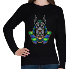 PRINTFASHION anubis - Női pulóver - Fekete