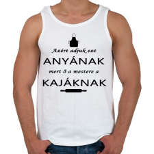 PRINTFASHION Anya a kaja mester! - Férfi atléta - Fehér atléta, trikó