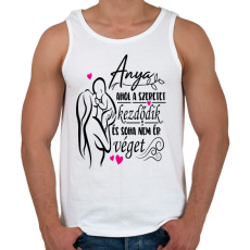 PRINTFASHION Anya: ahol a szeretet kezdődik és soha nem ér véget - Férfi atléta - Fehér
