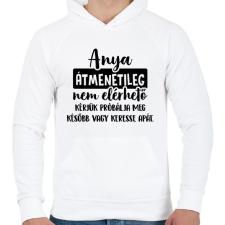 PRINTFASHION Anya átmenetileg nem elérhető - Férfi kapucnis pulóver - Fehér férfi pulóver, kardigán