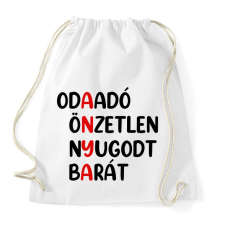 PRINTFASHION Anya - betűs - Sportzsák, Tornazsák - Fehér tornazsák