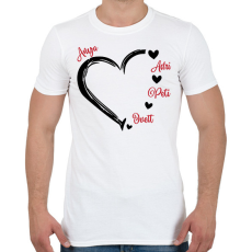 PRINTFASHION Anya és gyerekek - Férfi póló - Fehér