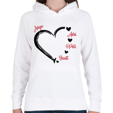 PRINTFASHION Anya és gyerekek - Női kapucnis pulóver - Fehér női póló