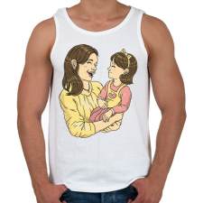 PRINTFASHION Anya és lánya - Férfi atléta - Fehér atléta, trikó