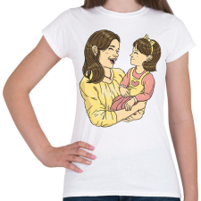 PRINTFASHION Anya és lánya - Női póló - Fehér női póló