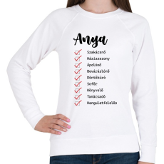 PRINTFASHION Anya feladatkörök - Női pulóver - Fehér