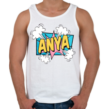 PRINTFASHION Anya  - Férfi atléta - Fehér atléta, trikó