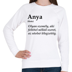 PRINTFASHION Anya főnév - Női pulóver - Fehér