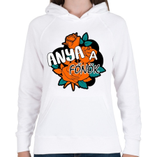 PRINTFASHION anya főnök - Női kapucnis pulóver - Fehér női pulóver, kardigán