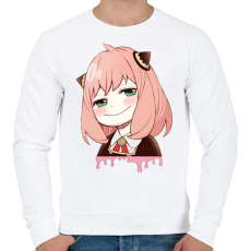 PRINTFASHION Anya Forger minta (Spy x Family) - Férfi pulóver - Fehér