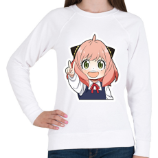 PRINTFASHION Anya Forger - Női pulóver - Fehér