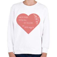 PRINTFASHION Anya - Gyerek pulóver - Fehér