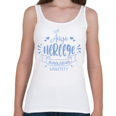 PRINTFASHION Anya hercege - Hónappal - Női atléta - Fehér