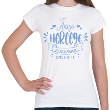 PRINTFASHION Anya hercege - Hónappal - Női póló - Fehér női póló