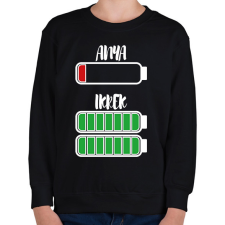 PRINTFASHION Anya - Ikrek - Gyerek pulóver - Fekete gyerek pulóver, kardigán