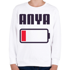 PRINTFASHION Anya kimerült - Gyerek pulóver - Fehér gyerek pulóver, kardigán