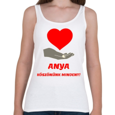 PRINTFASHION Anya köszönünk mindent - Női atléta - Fehér