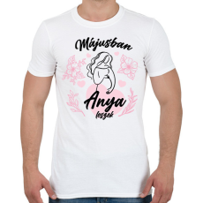 PRINTFASHION Anya leszek - Hónappal (fekete) - Férfi póló - Fehér