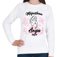 PRINTFASHION Anya leszek - Hónappal (fekete) - Női pulóver - Fehér