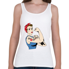 PRINTFASHION Anya - Női atléta - Fehér női trikó