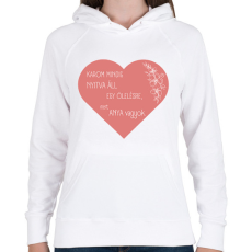 PRINTFASHION Anya - Női kapucnis pulóver - Fehér